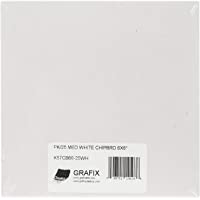 Grafix - Juego de Tarjetas de cartulina (15-2 x 15-2 cm- 25 Unidades)- Color Blanco